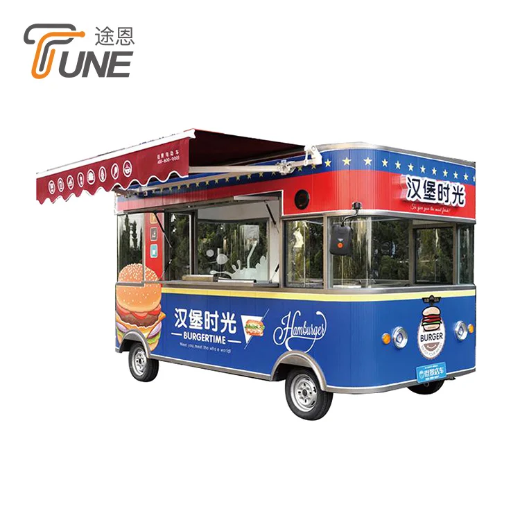 2021 Best selling electric four-wheel mobile small supermarket/liquor and tobacco Popsicle grocery cart