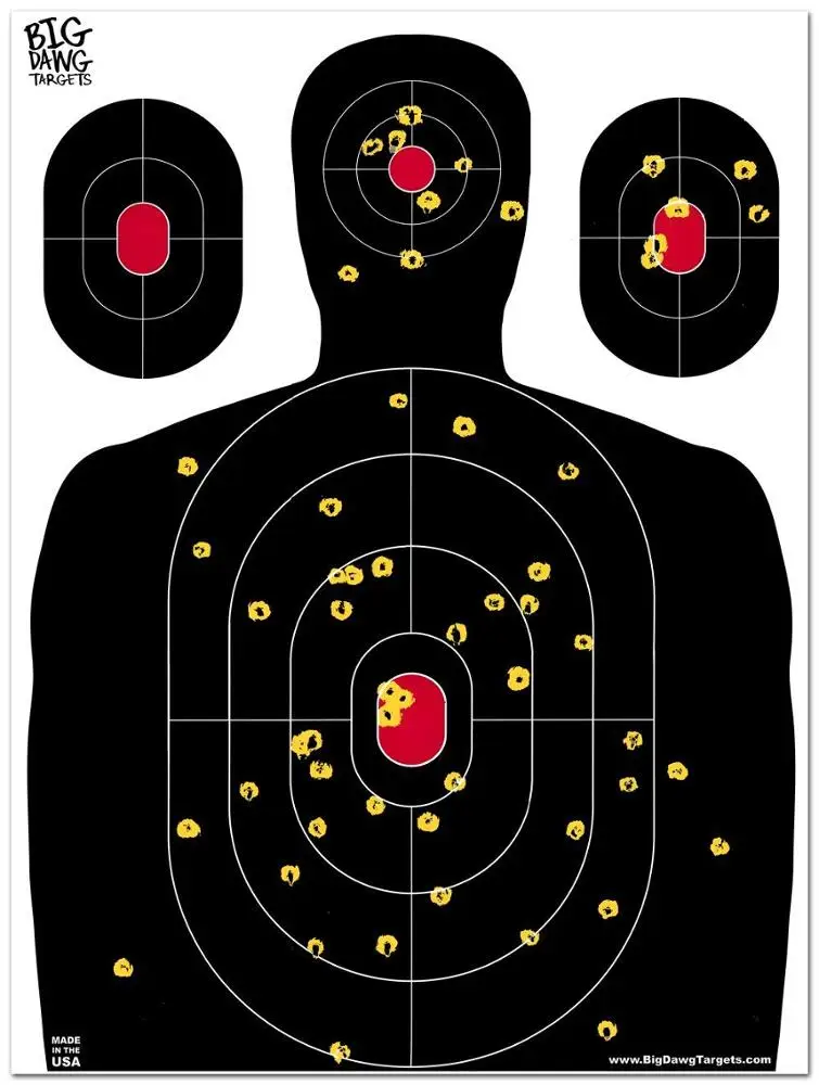 large funny range paper target of full size shooting target