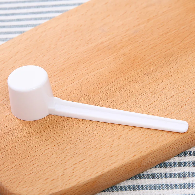 11ML Disposable Custom Printed Logo Long Handle Coffee Plastic Measuring Spoon