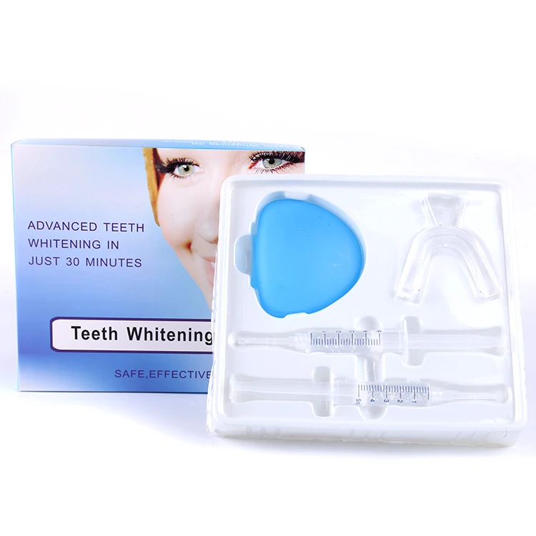 
Impressional mouth tray contained 22%CP home use teeth whitening kit with dental case 