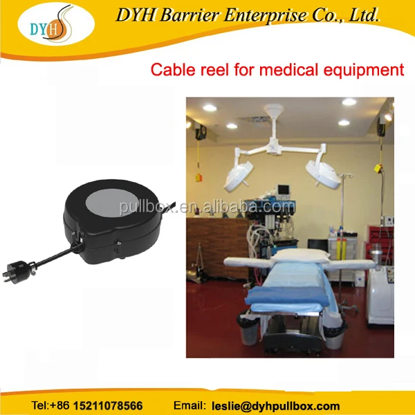 Extension Cord Plastic Retractable Cable Reel for Medical Equipment