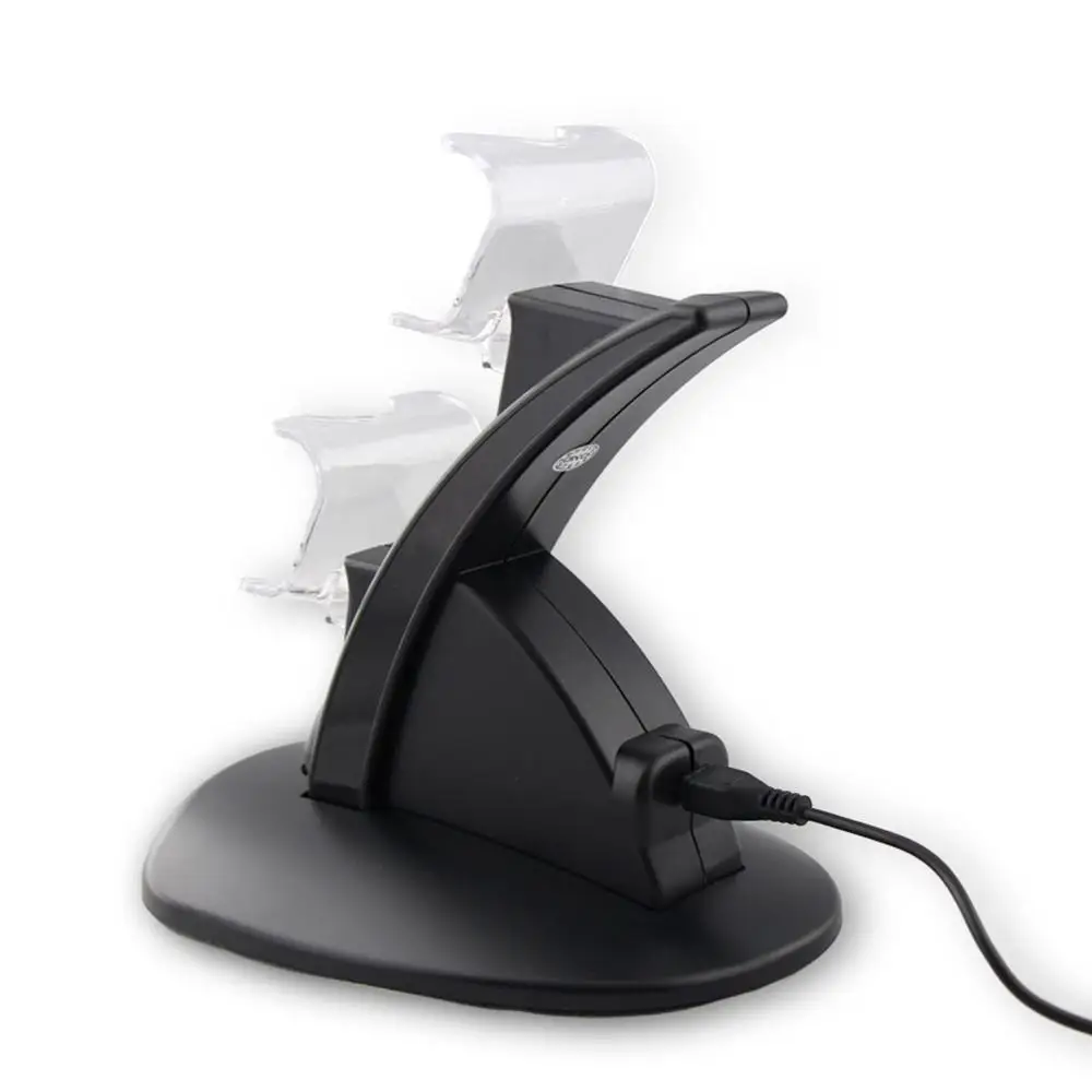 USB Dual Gamepad Charger Controller Game Controller Power Supply Charging Station Stand For  Playstation 4 PS4