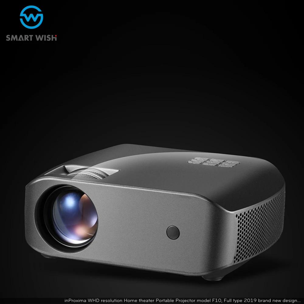 F10 4 inch LCD 2800 Lumens LED output HD home theatre 720P projector with 180 inch image