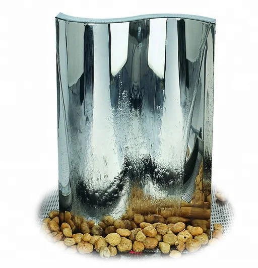stainless steel outdoor garden waterfall display indoor office fountain waterfall