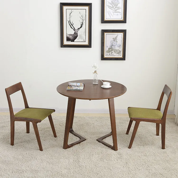 Manufacture Modern Simple Design Fabric Solid Wood Chair