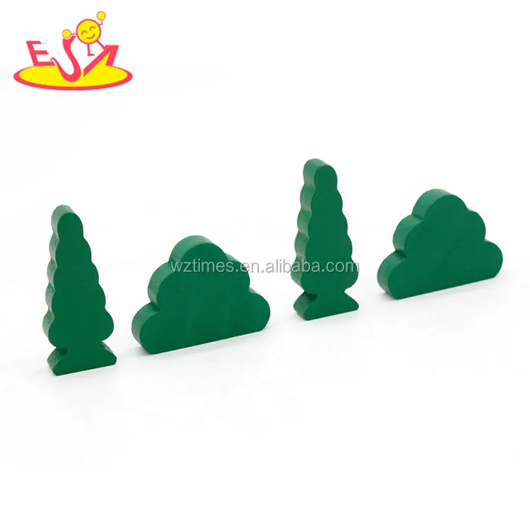 toy Wholesale simply design wooden train accessories for kids W04C110