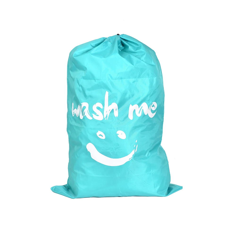 
Water soluble drawstring laundry bag for travel 