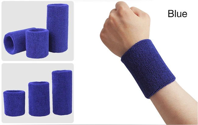 
Cheap Wholesale Custom Terry Cotton Sport Wraps Brace Zipper Sweat Wrist Band 