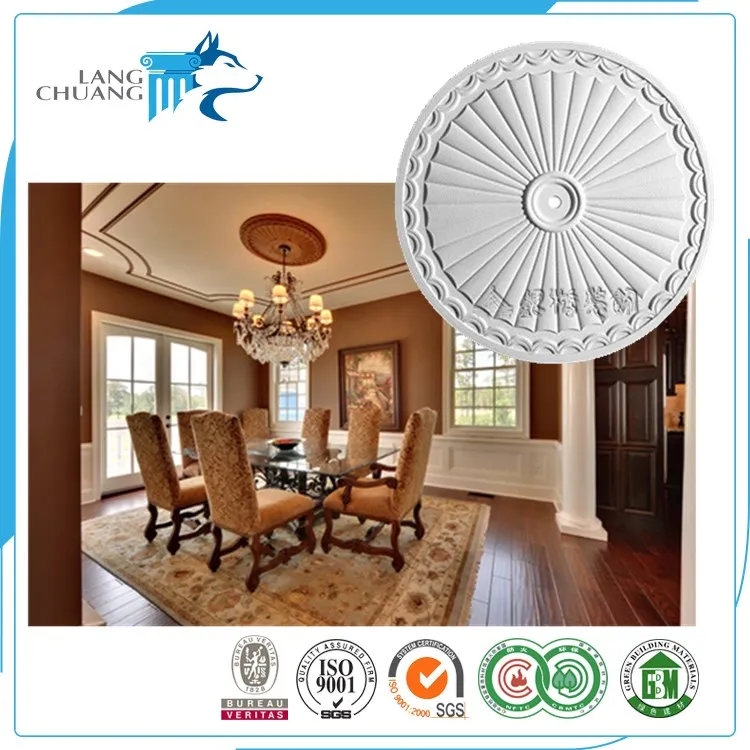 Home Decoration Lighting Equipment Accessories Gypsum Ceiling Medallion
