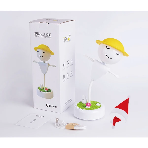 Creative Bedside Bedroom Scarecrow Night Light With Rechargeable Audio Function