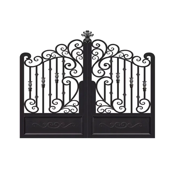 Aluminum Luxury Fencing Trellis Gates for 50*50 Post Metal Aluminum Alloy 6063 T5 Cast Aluminum Driveway  Walkway 10 Years