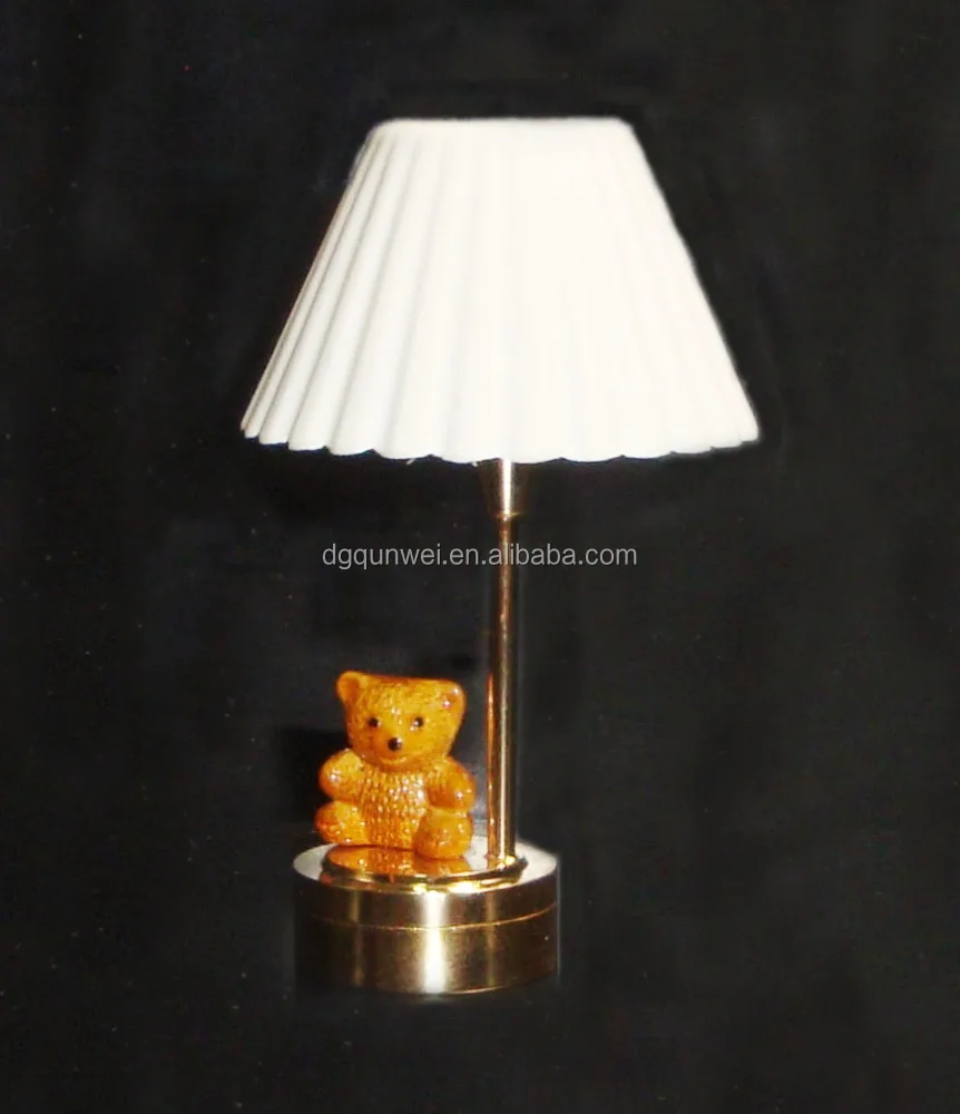 1:12 Dollhouse Miniature Nursery Teddy Bear LED and 12volt OEM lights Table Lamp QW21035