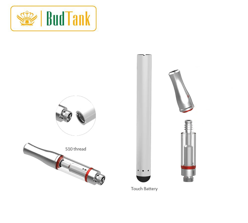
Super Slim Glass Tank .5Ml Atomizer 510 Electronic Cigarette 