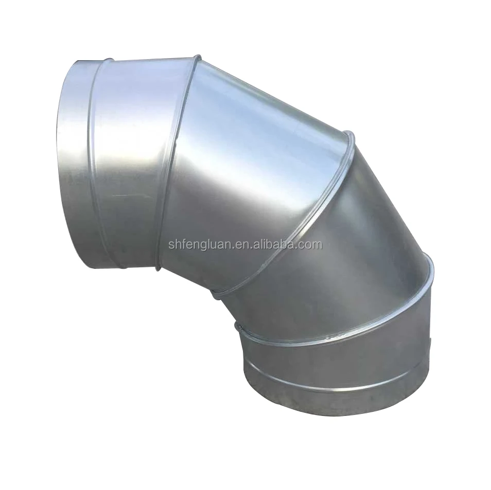 Good price exhaust duct accessories 90 degree elbow HVAC system air duct