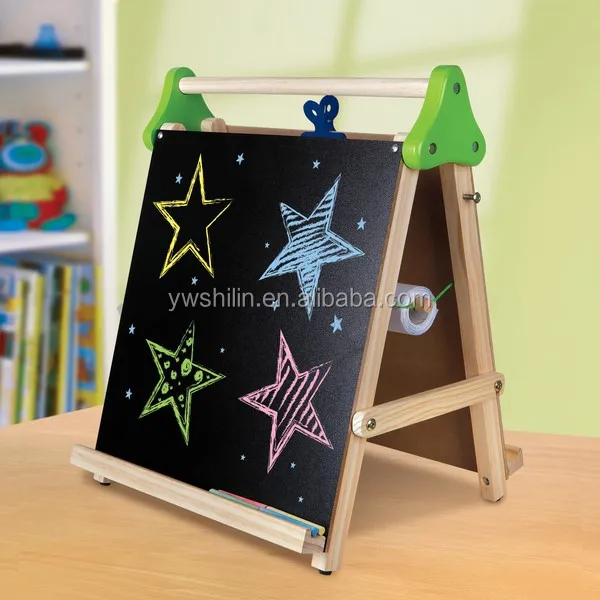 New design 100% handmade wooden portable drawing board for kids with FSC