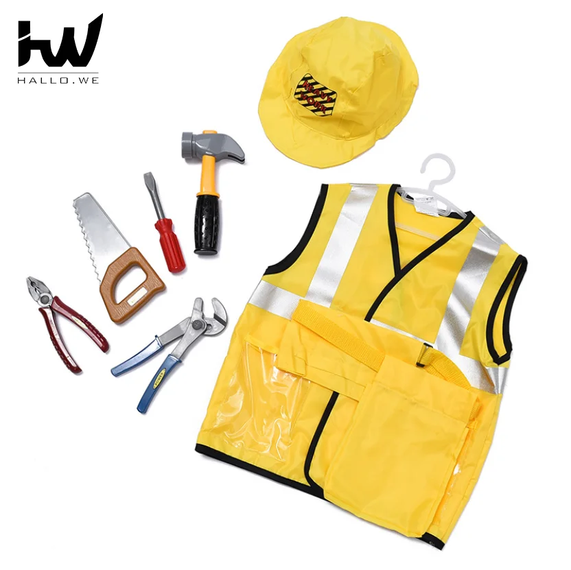 Самый популярный детский инженер реквизит Одежда для выступлений Косплей Костюм инструмент