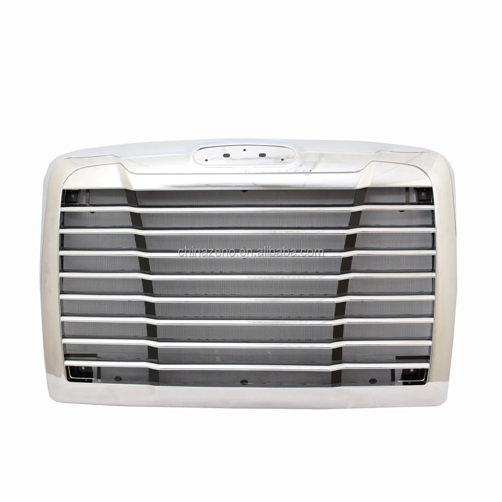 Front Grille Chrome OE style w/ bug screen Fits 2000 - 2008 Freightliner Columbia