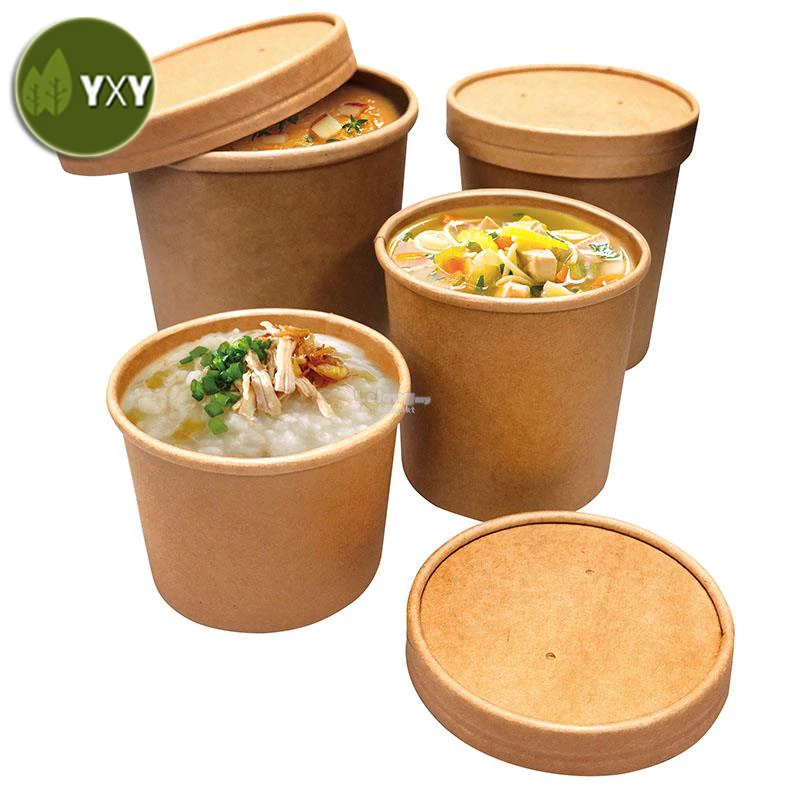 
Eco-friendly 100% Biodegradable Compostable Soup Container 