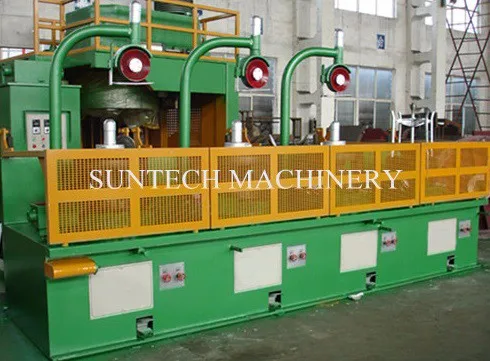 
Wire drawing machine with pulley 