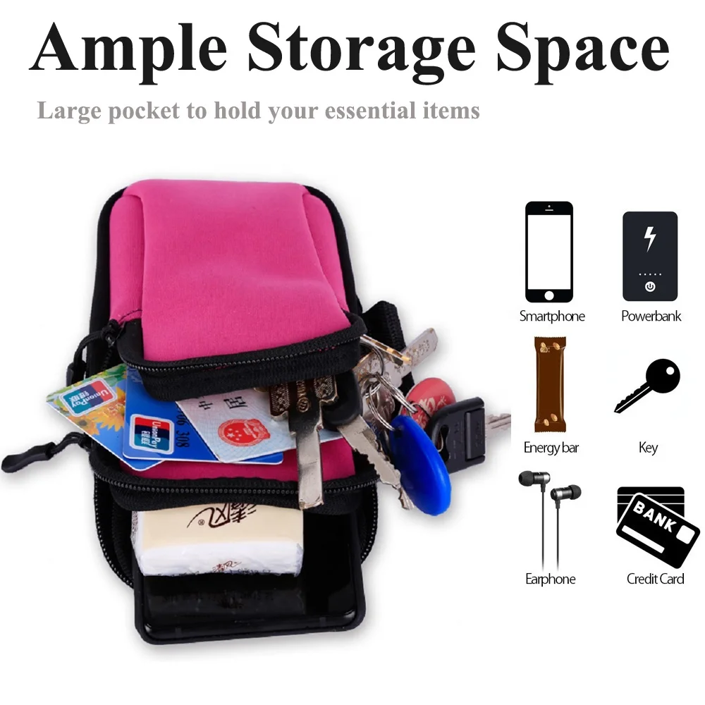 Phone Running Armband for Exercise Sport Workout Arm Band,Water Resistant Cell Phone Armband Case for iPhone 12 11 Pro