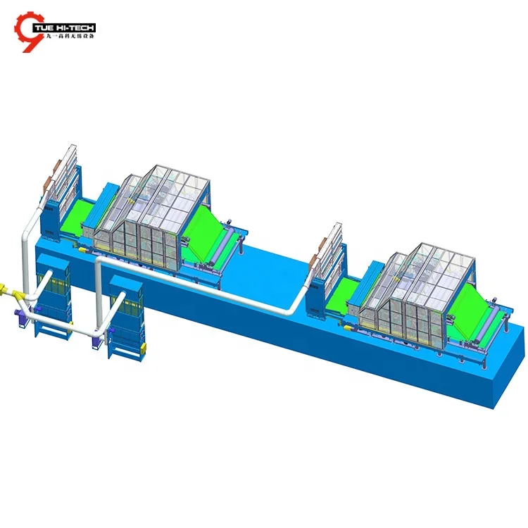 2019 Changshu Hot sales Nonwoven Fiber Carding Machine With Double Cylinder Double Doffer