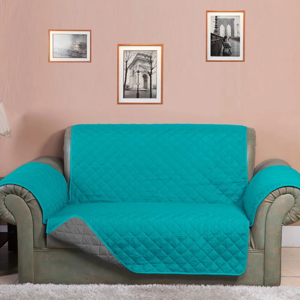 Reversible Furniture Protector, Chocolate living Room sofa cover 100% Polyester