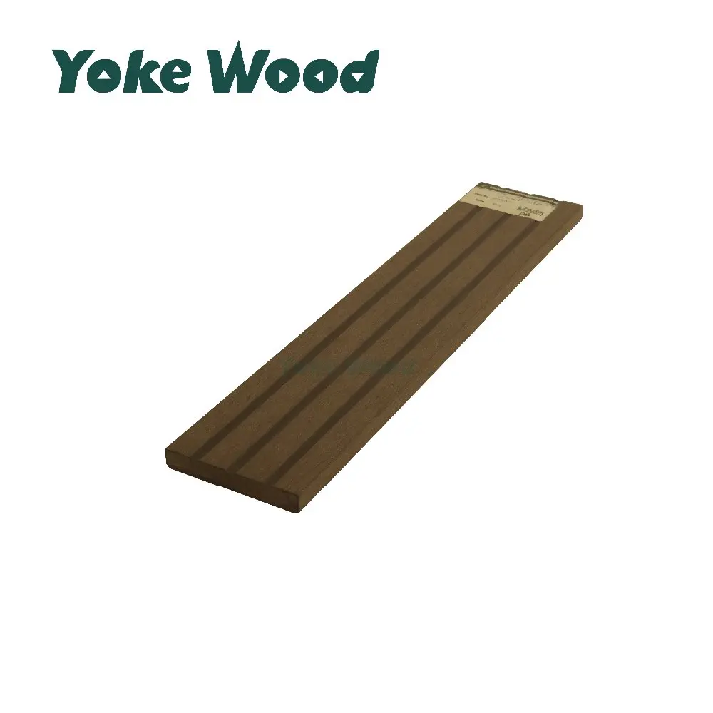 Solid Water-resistance WPC wall panel grooved Outdoor covering plastic