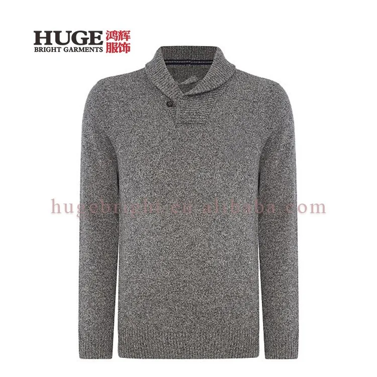 Удобная 100% Овечьей Шерсти Шаль Шеи Мужчины Пуловеры