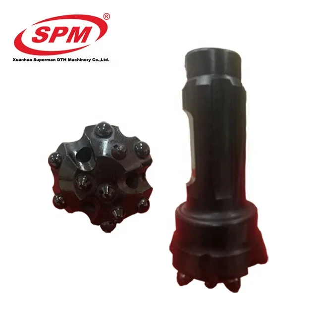 SPM90 CIR 90Api certification high carbon steel material air rock drill bits drill boring sizes 90mm hard rock dth hammer bits