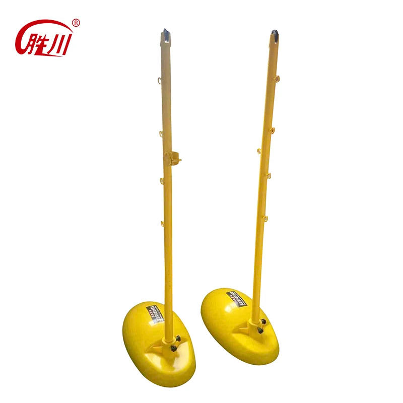 
High quality portable movable badminton net pole / post / stands post 