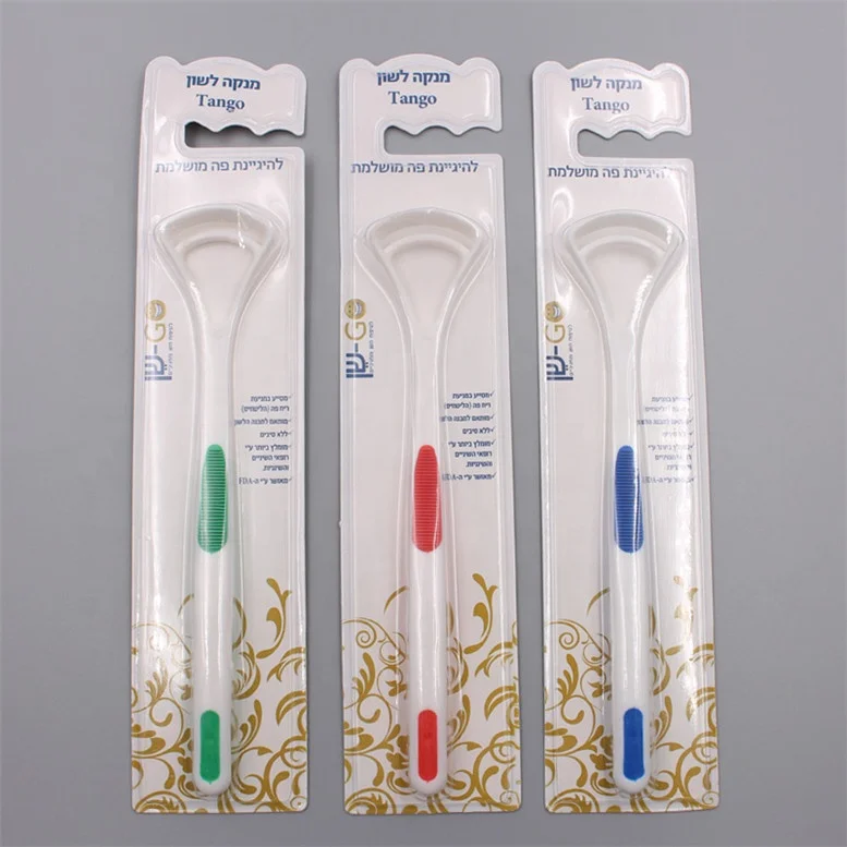 Дешевый скребок для языка с длинной ручкой взрослых