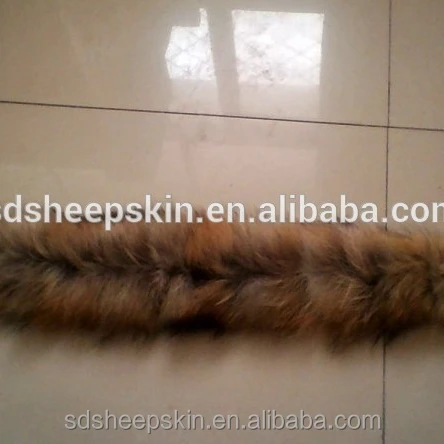 Reasonable Price Raccoon Fur Trim Detachable Fur Collars
