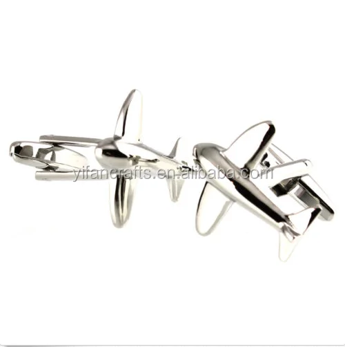 Мужские Запонки самолет серебряные Lins для рубашка 22 мм