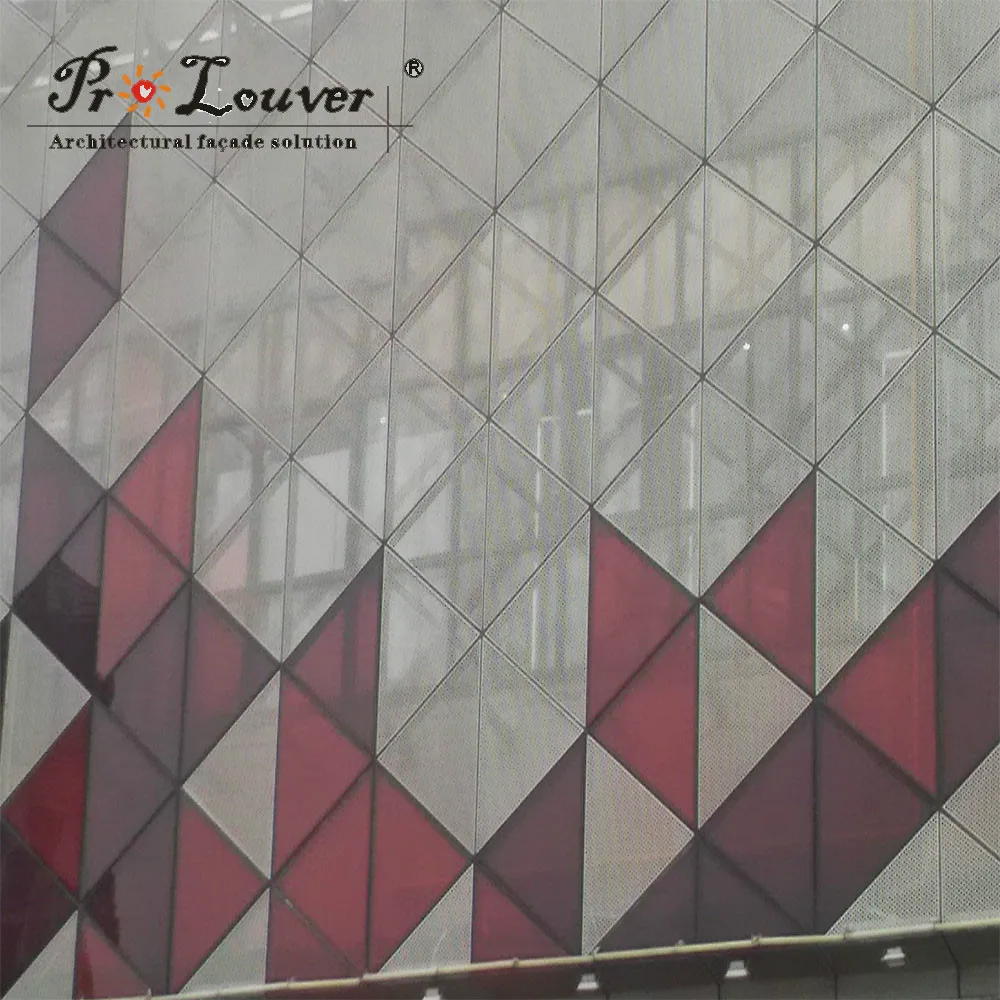anodized perforated aluminum facade panel 3mm, 5mm,10mm thick