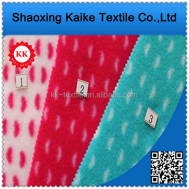 Две стороны щеткой микро-флис печатных полиэфирной ткани