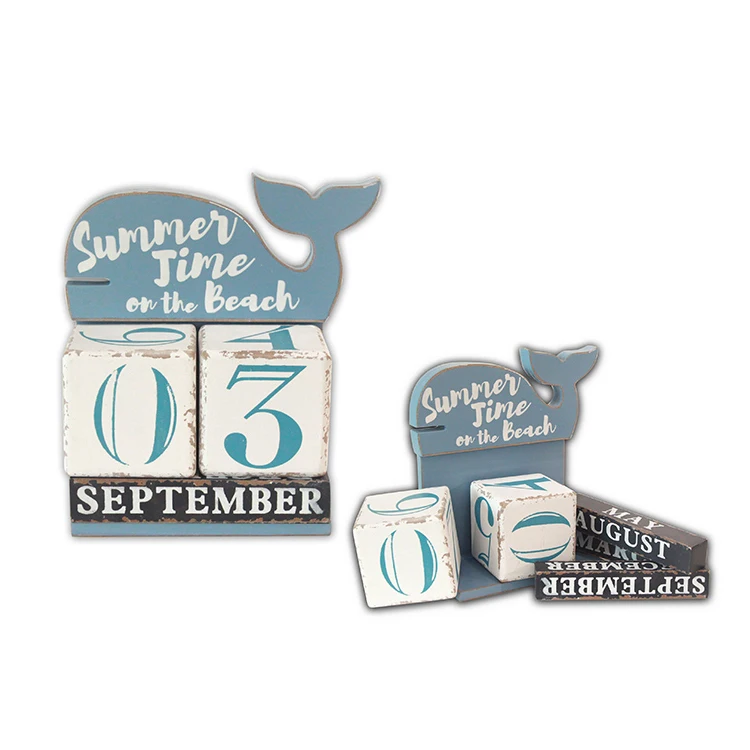 Custom Shape Cartoon Creative Wooden Calendar