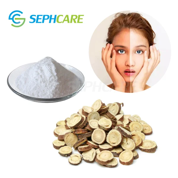 Professional manufacturer liquorice root extract powder glabridin for skin whitening