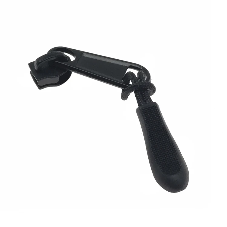 
Factory direct sale soft plastic cord zipper slider puller custom rubber zipper pulls 