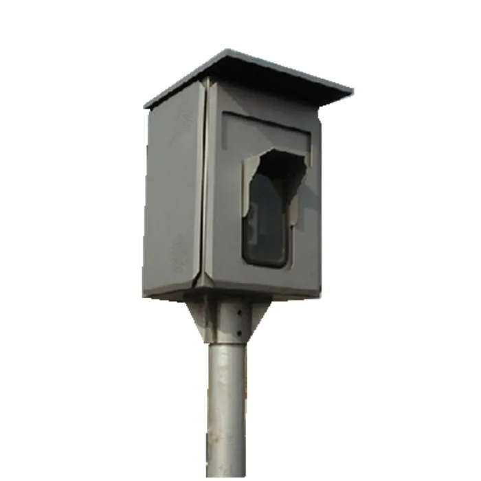 hidden vehicle radar inspection in vehicle safety application speed camera system with box