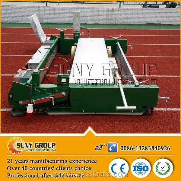 running road rubber pave machine