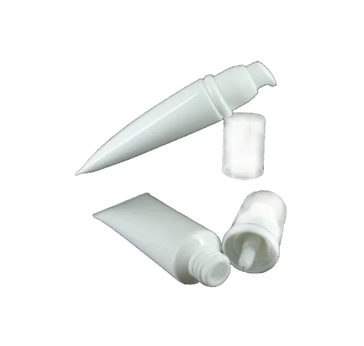 50ml 100ml Empty plastic cream soft tubes for cosmetics / White cosmetic pump tube for eye cream / Skin care packaging tubes