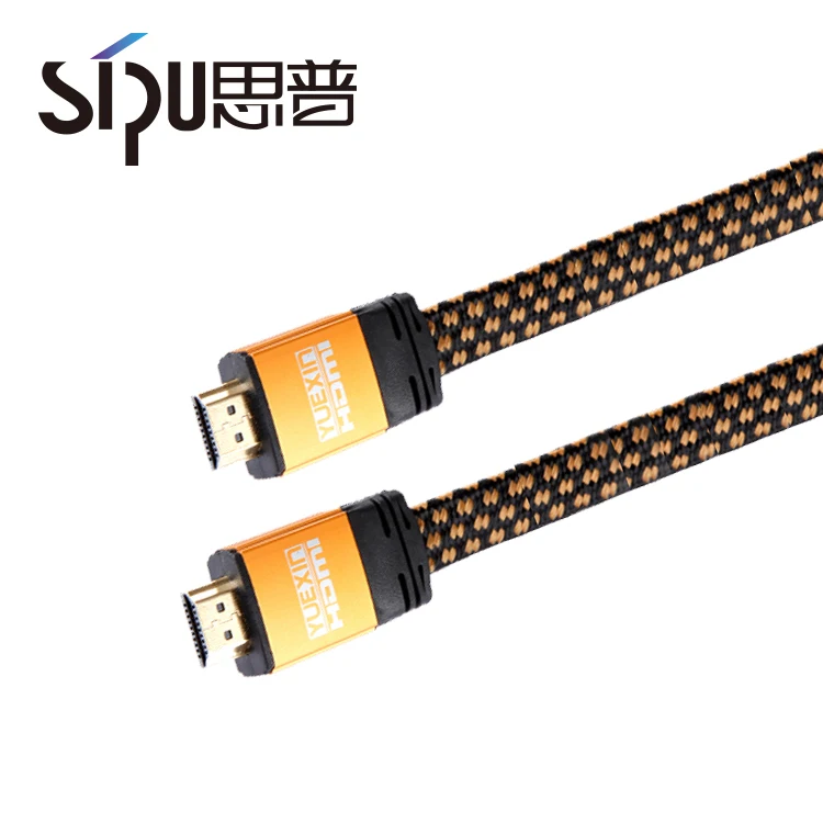 
SIPU best brand 25 meter braided flat 4k hdmi cable 