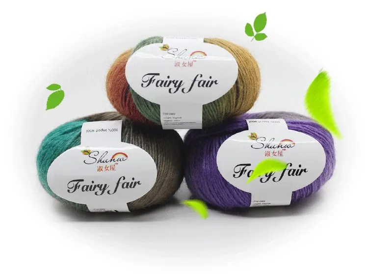 China wholesale  cheap fancy 70%wool 30%polyester knitting wool yarn for hand knitting sweater