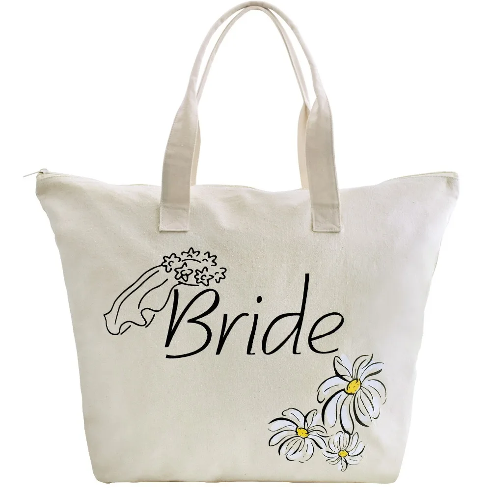 New styles promotional cheap price shopping bag Customized Eco team Bride Canvas tote bag