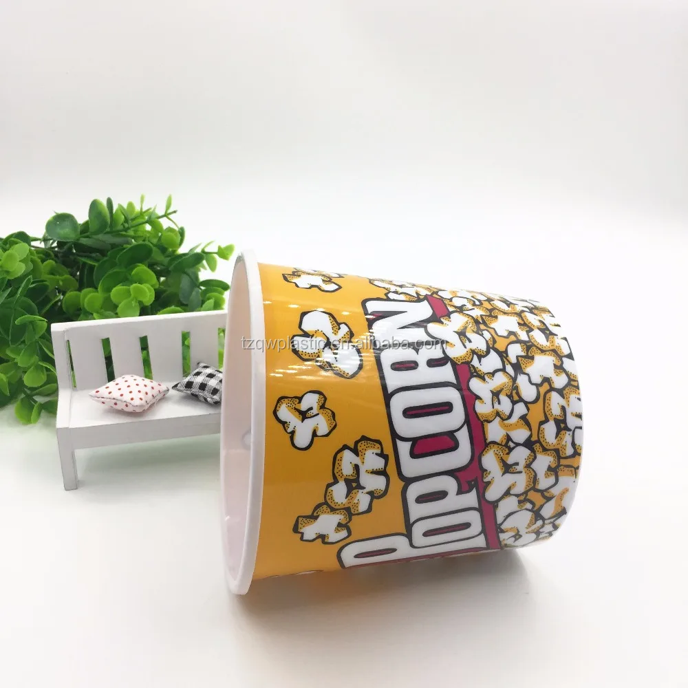 Лидер продаж, круглый пластиковый ковш для попкорна 1200 мл, оптовая продажа