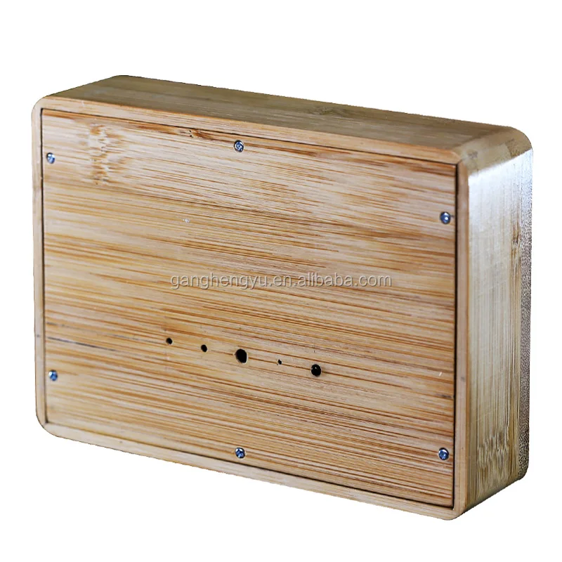 High Quality Fashion Bamboo Wood Table WIFI Weather Forecast Smart Alarm Clock