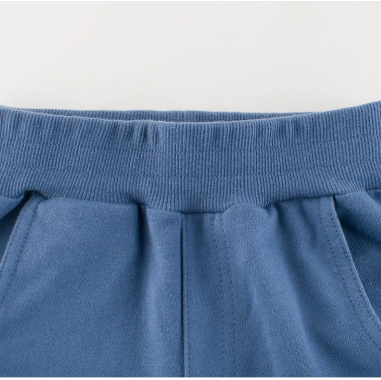 2021 Factory wholesale boys cotton sport trousers pants with decoration tapes