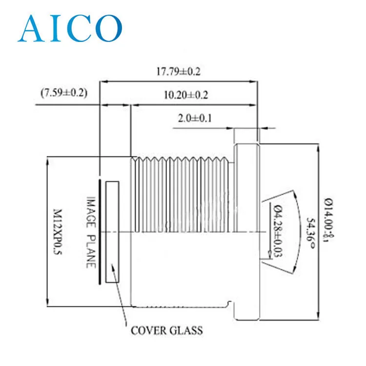 short TTL F2.8 / F4.0 / F5.6 5mp focal length 12mm M12 s mount low no distortion pinhole cctv camera lens for 1/1.8 inch sensor