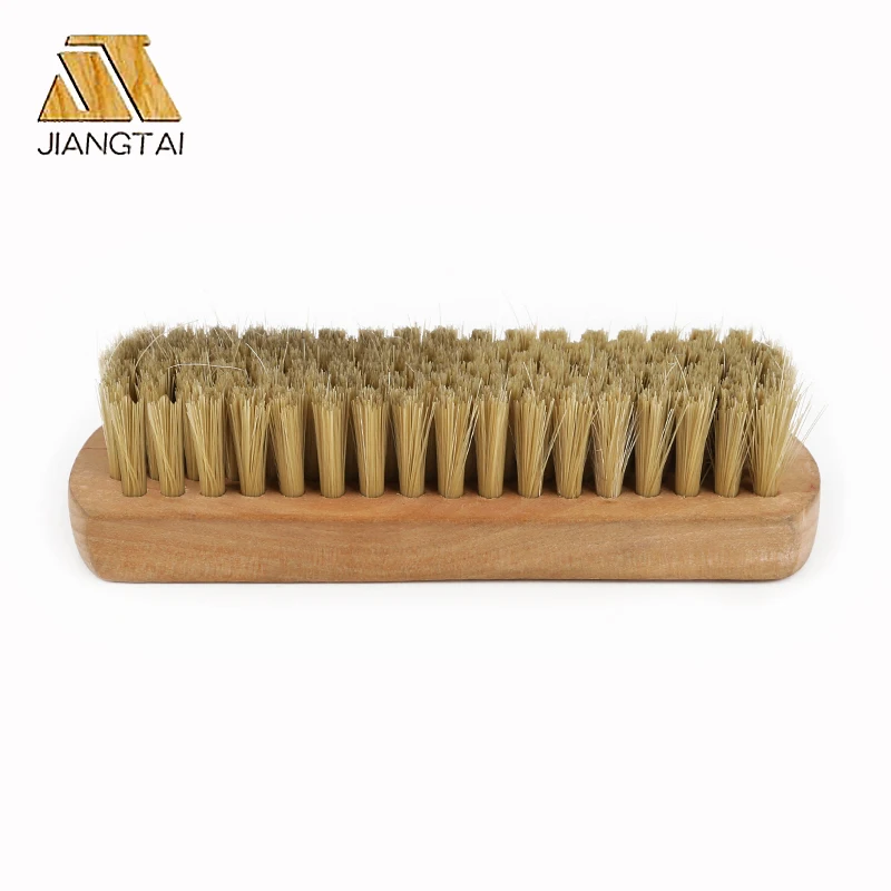 Various styles ho wooden shoe brush with pig hair bristles