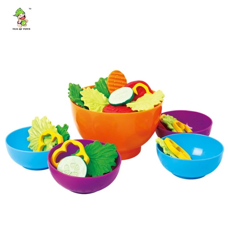 Kids Vegetables pretend play suit Toy salad set Kitchen food toy